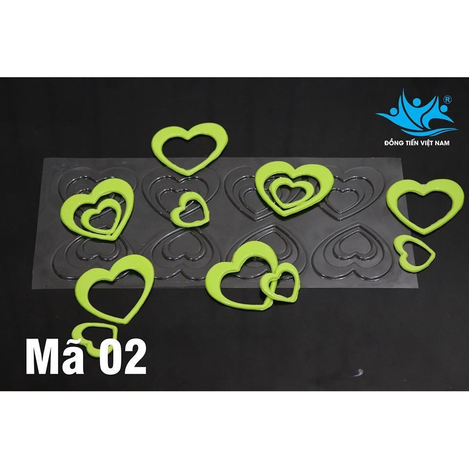 [SIÊU RẺ❤️] – Khuôn định hình 2 trái tim rỗng (Dùng nhiều lần) - Trang trí bánh sinh nhật bánh kem