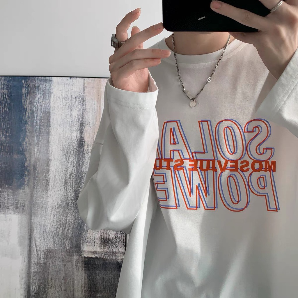 Áo thun tay dài wind, áo phông dài tay nam nữ form rộng unisex oversize HoangYenShopxyz