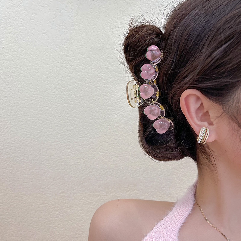Kẹp Tóc Cá Mập Trong Suốt Phong Cách Hàn Quốc Cho Nữ
