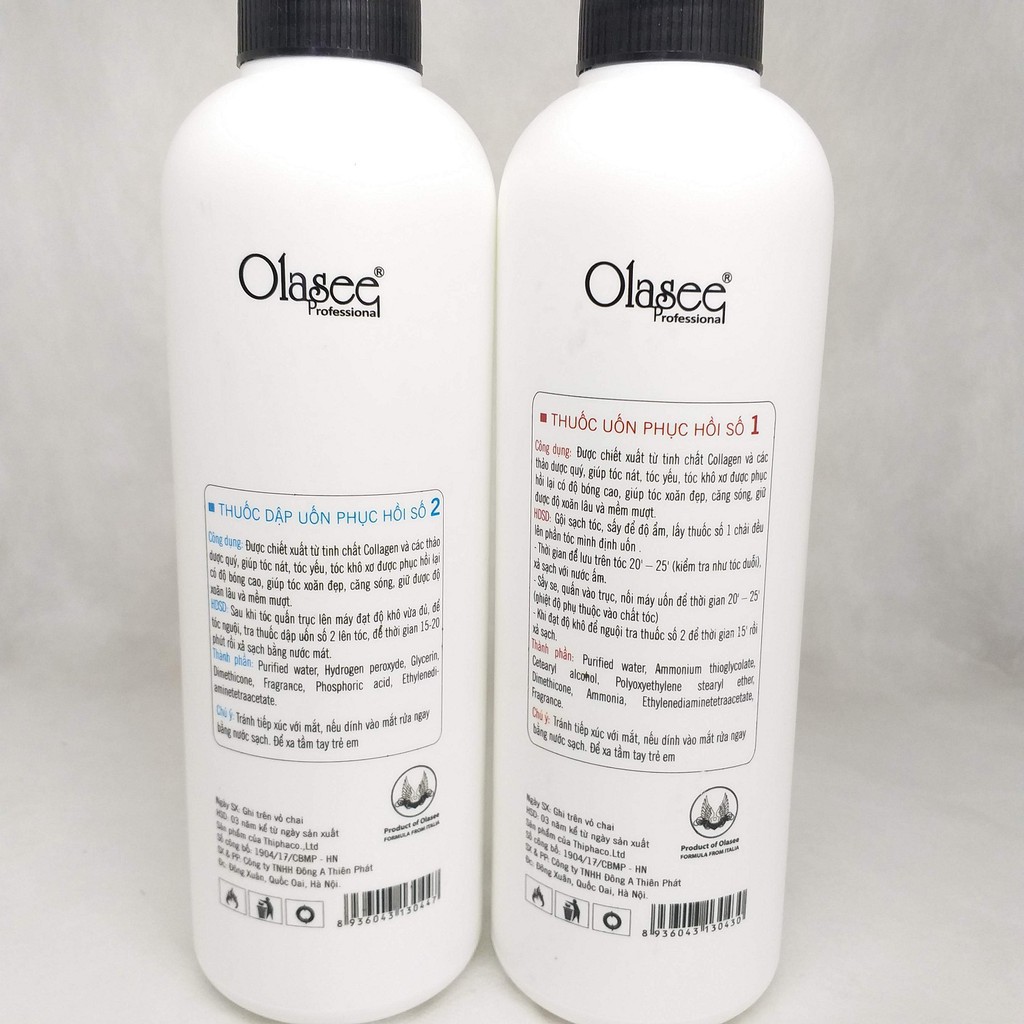 Kem uốn nóng Olasee Collagen 500ml x2
