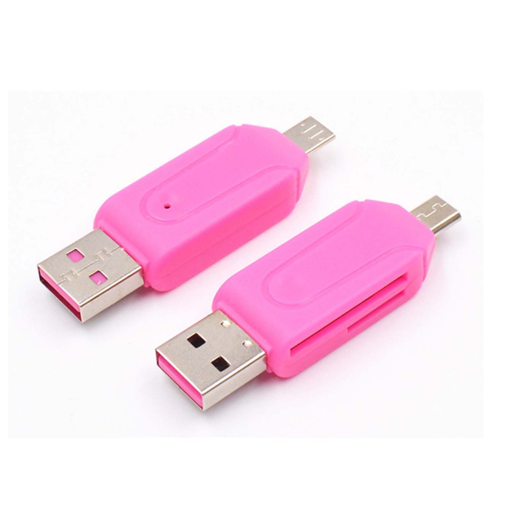 Đầu đọc thẻ nhớ Micro USB 2.0 SD T-Flash MMC SD SDHC TF cho điện thoại máy tính bảng