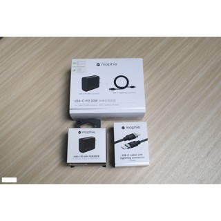 Combo Bộ củ cáp Sạc Nhanh 20W Mophie Cho iPhone 12 Seri