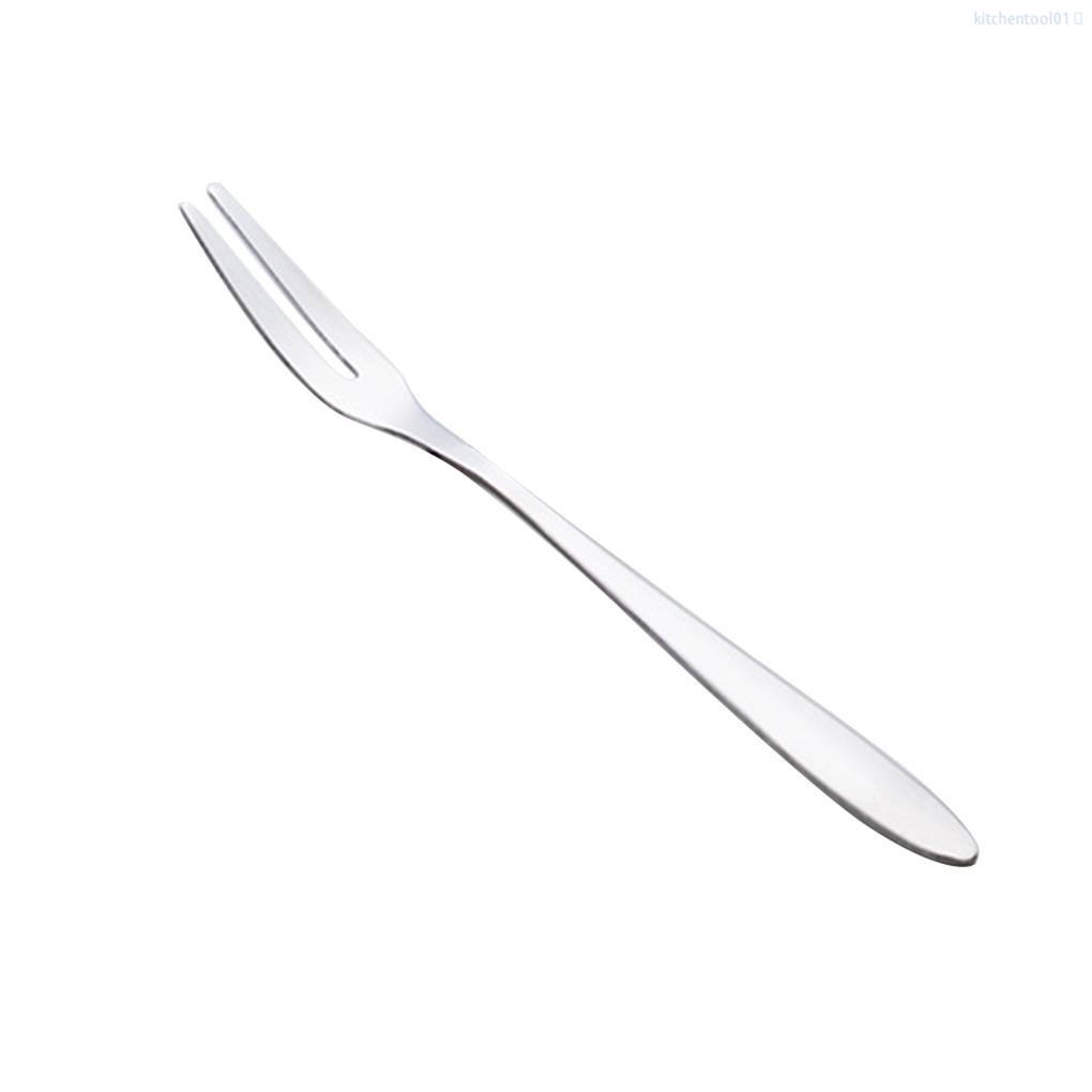 Nĩa Ăn Trái Cây / Salad Bằng Thép Không Gỉ Tích Hợp Nĩa Tiện Dụng Cho Nhà Bếp Gia Đình Mã01