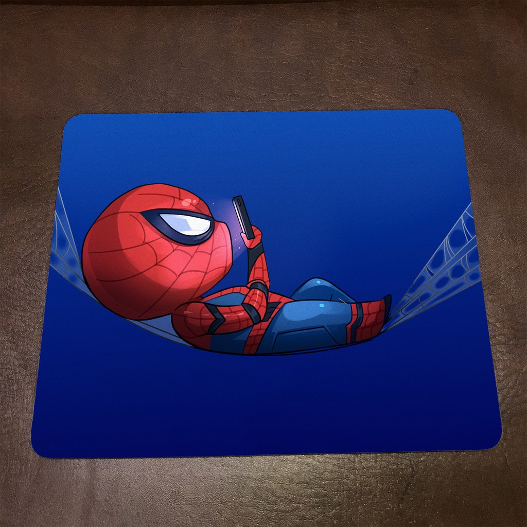 Lót chuột máy tính Marvel SPIDER MAN - Mẫu 4 Mousepad cao su êm ái, nhận in theo yêu cầu