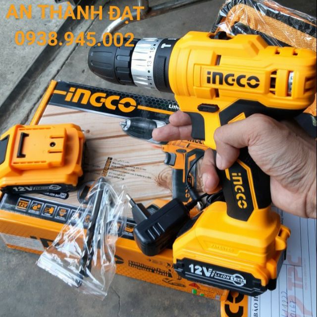 MÁY KHOAN PIN BÊ TÔNG 3 CHẾ ĐỘ 12V INGCO&lt;br&gt;MODEL: CIDLI1222