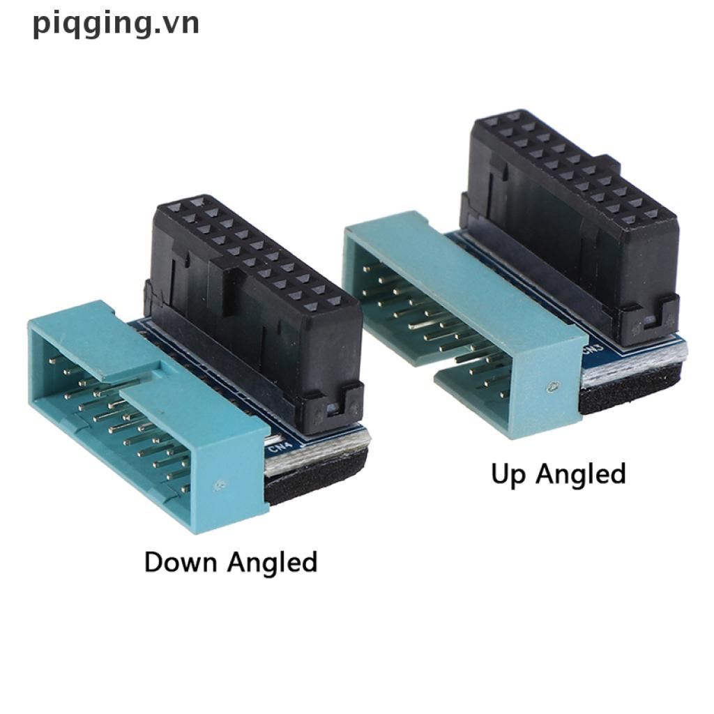 1 Bộ Chuyển Đổi Mở Rộng Usb 3.0 Đầu Cắm Sang Ổ Cắm Cái 90 Độ 20pin