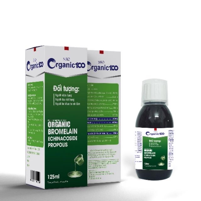 Siro Ho Organic 100 - giảm ho , rát họng, loãng đờm