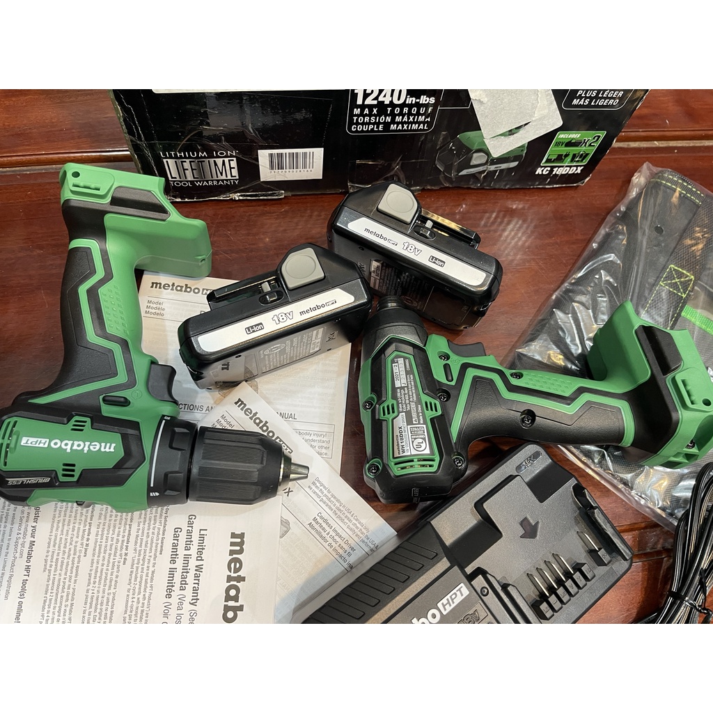 Combo Máy khoan và máy vặn vít pin Metabo KC 18DDX