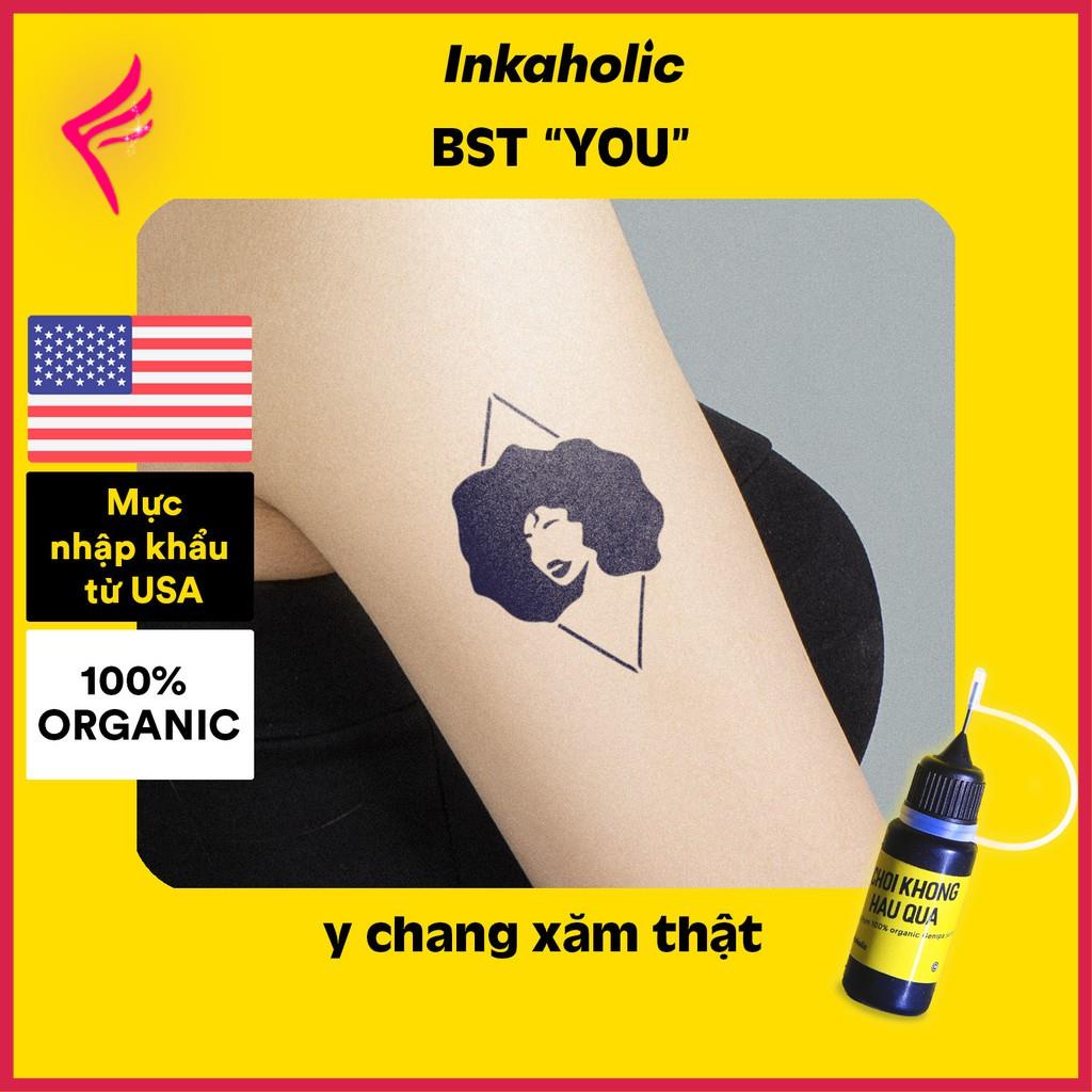 ️ 🌙 Hình xăm tạm thời Inkaholic 15 ngày, mực xăm 100% thành phần tự
