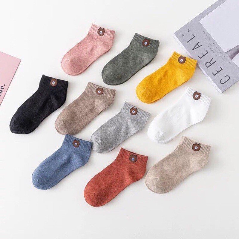 Combo 5 đôi tất gấu xinh xắn