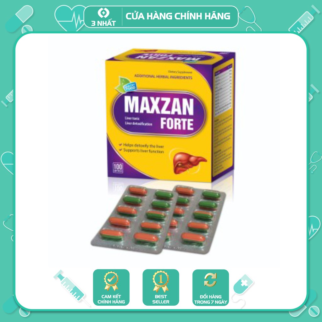 Thực phẩm chức năng giải độc gan Maxzan, hỗ trợ thanh nhiệt, giải độc, mát gan