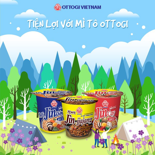 (7 loại) Mì ly Ottogi các loại 70gr