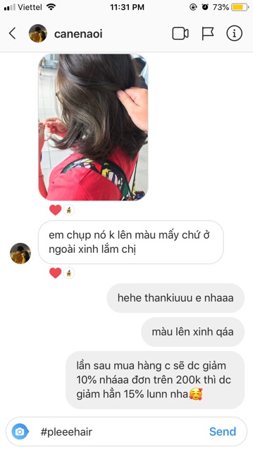 Thuốc nhuộm tóc màu NÂU RÊU +kèm oxy trợ dưỡng và găng tay | BigBuy360 - bigbuy360.vn