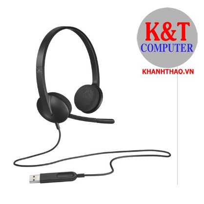 Tai nghe On-ear Logitech H340 (Đen) - Hàng chính hãng