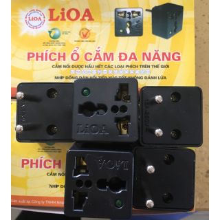 Phích Ổ Cắm Điện Đa Năng Lioa Chuyển 3 Chấu Thành 2 Chấu