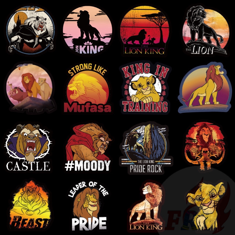 ❉ The Lion King Series 01 Stickers ❉ 50Pcs/Set Simba Fashion Luggage Laptop Skateboard Doodle Decals Stickers