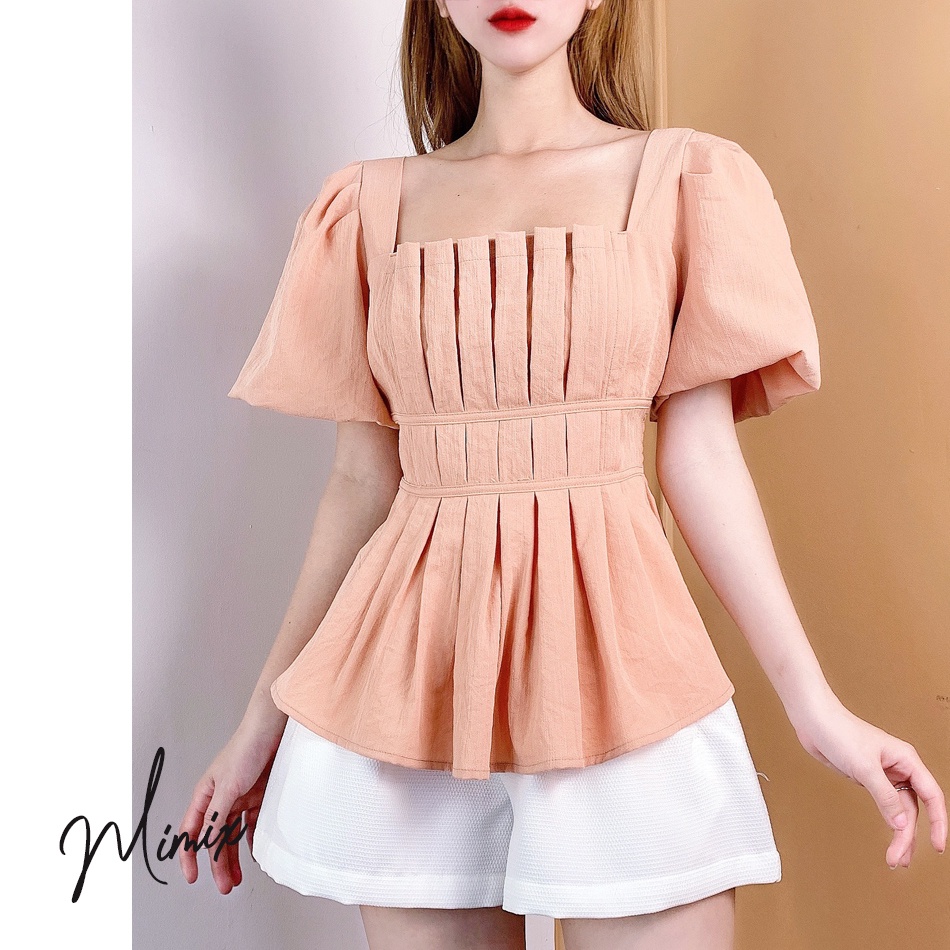 Áo peplum xếp ly ngực MIMIX CC0145