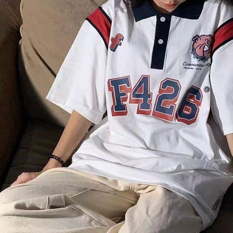 Áo polo f426,AN MINH , FREE SIZE dưới 60kg,  cổ bo dệt tay lỡ, so hot