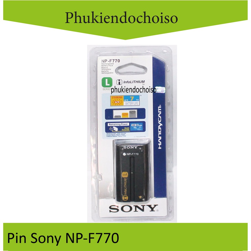 Bộ Sạc, Pin Sony NP-F570/F770/F970