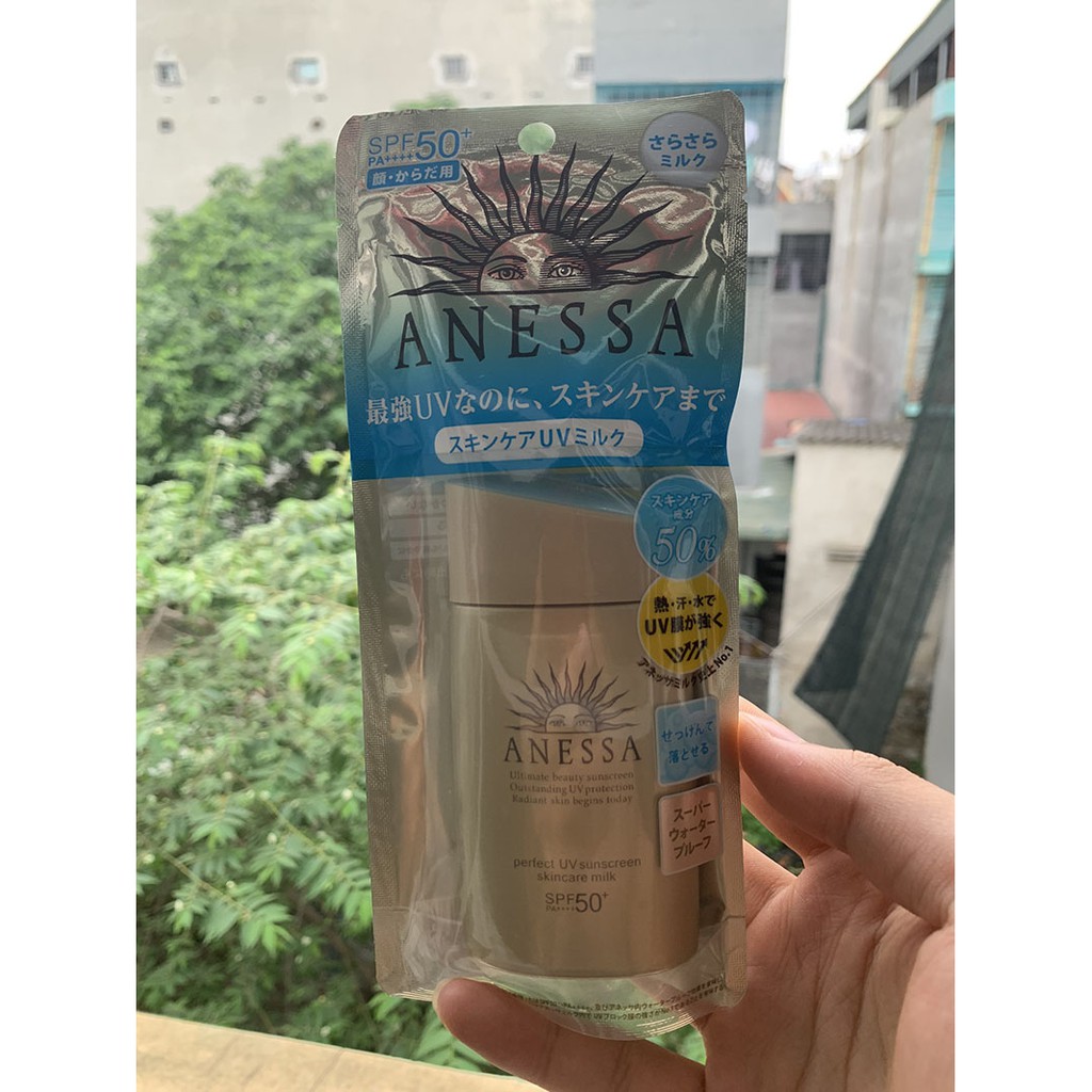 Kem chống nắng bảo vệ da hoàn hảo Anessa Perfect UV Sunscreen Skincare Milk 60ml, Sữa chống nắng SPF50+ | BigBuy360 - bigbuy360.vn