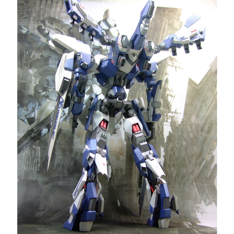 Mô hình giấy 3D mô hình Gundam RX-93 tự cắt dán