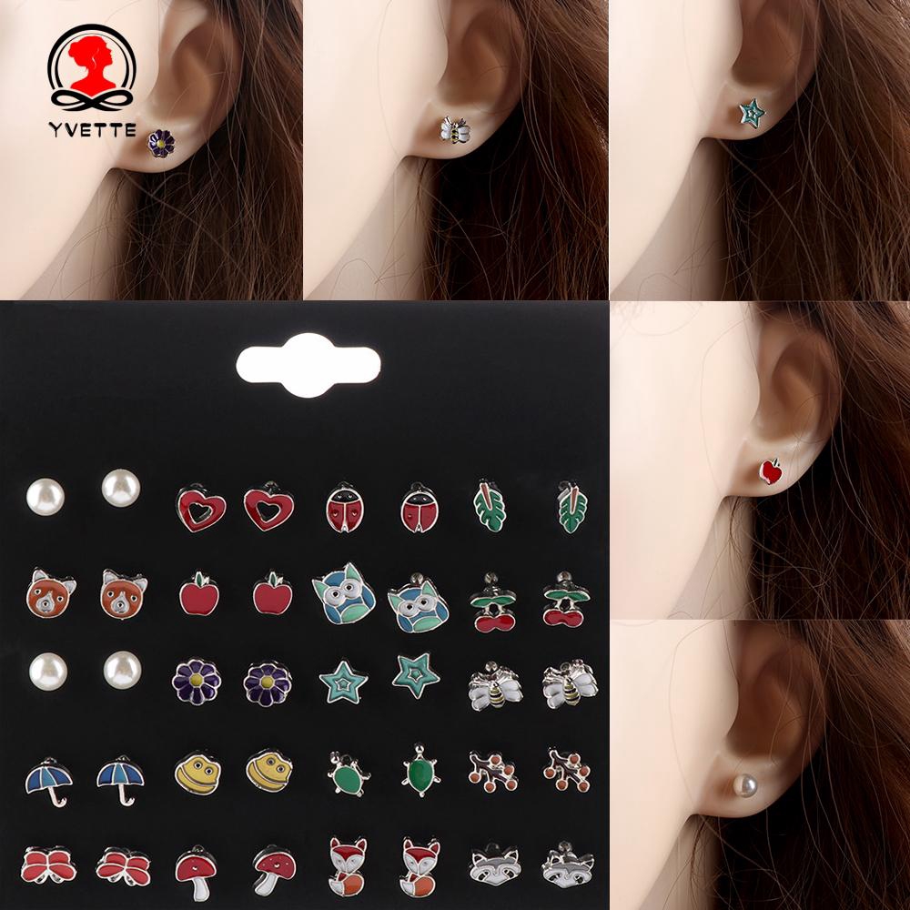 Hoa tai thiết kế họa tiết động vật đáng yêu