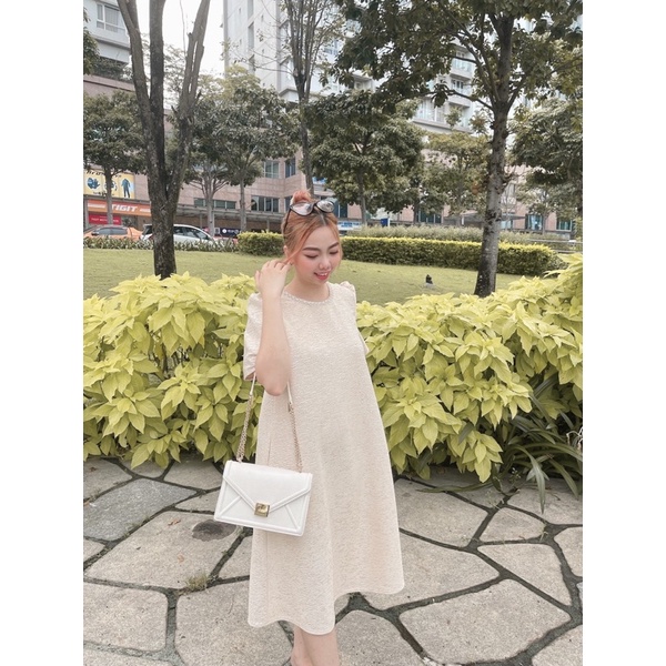 ĐẦM GÂN CỔ ĐÍNH HẠT - BIMI
