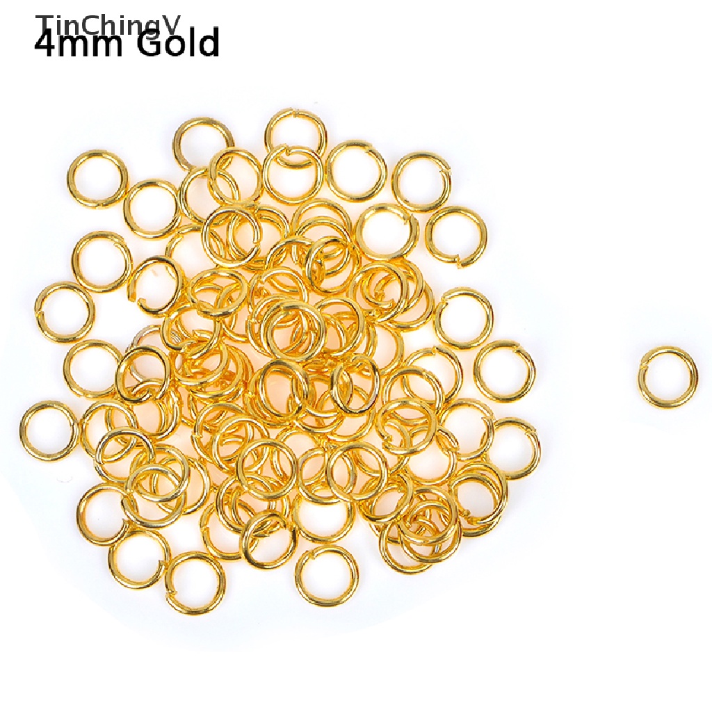 Vòng Nối Mở 3 / 4 / 6mm Màu Vàng / Bạc Làm Trang Sức DIY
