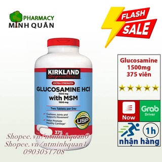 Viên uống Glucosamine Kirkland 1500mg giảm đau xương khớp bảo vệ đầu gối khớp gối hỗ trợ xương khớp bổ xương khớp