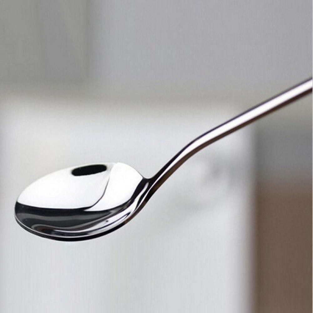 1 Piece New Stainless Steel Ice Tea Cream Long Handle Spoon Flatware Kitchenware Utensil