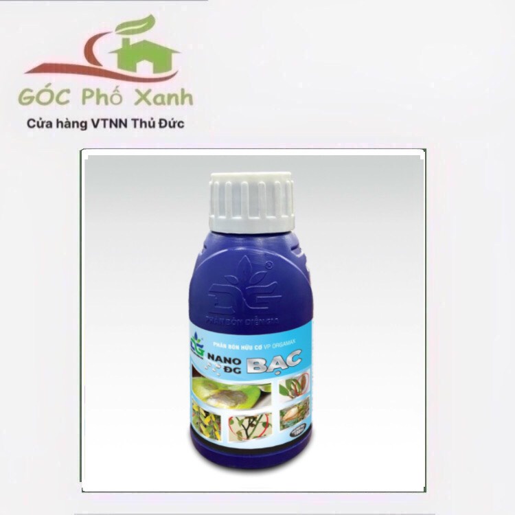 Chế phẩm NANO BẠC trị thối nhũn đốm đen trên lan và hoa hồng 100ml
