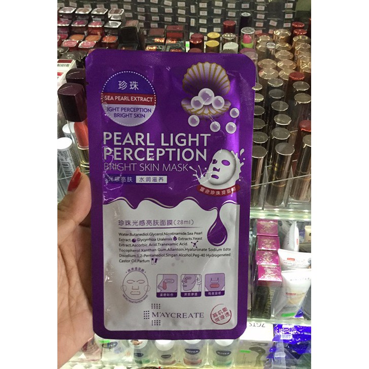 combo 5 Mặt Nạ Pearl Light Perception Bright Skin Mask