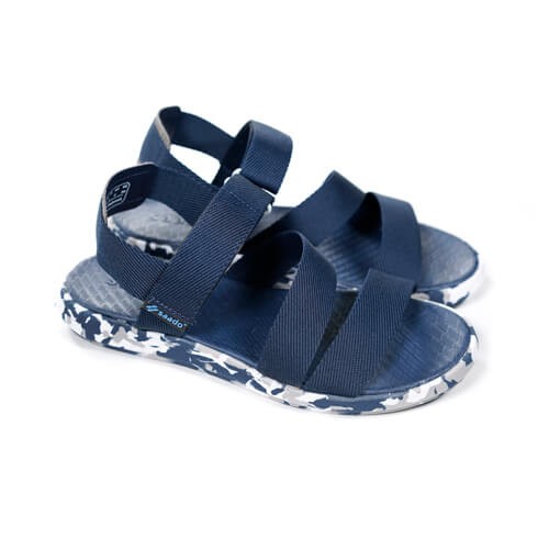 Dép sandal nam SAADO camo xanh navy đi học, đi chơi [HÀNG CHÍNH HÃNG]