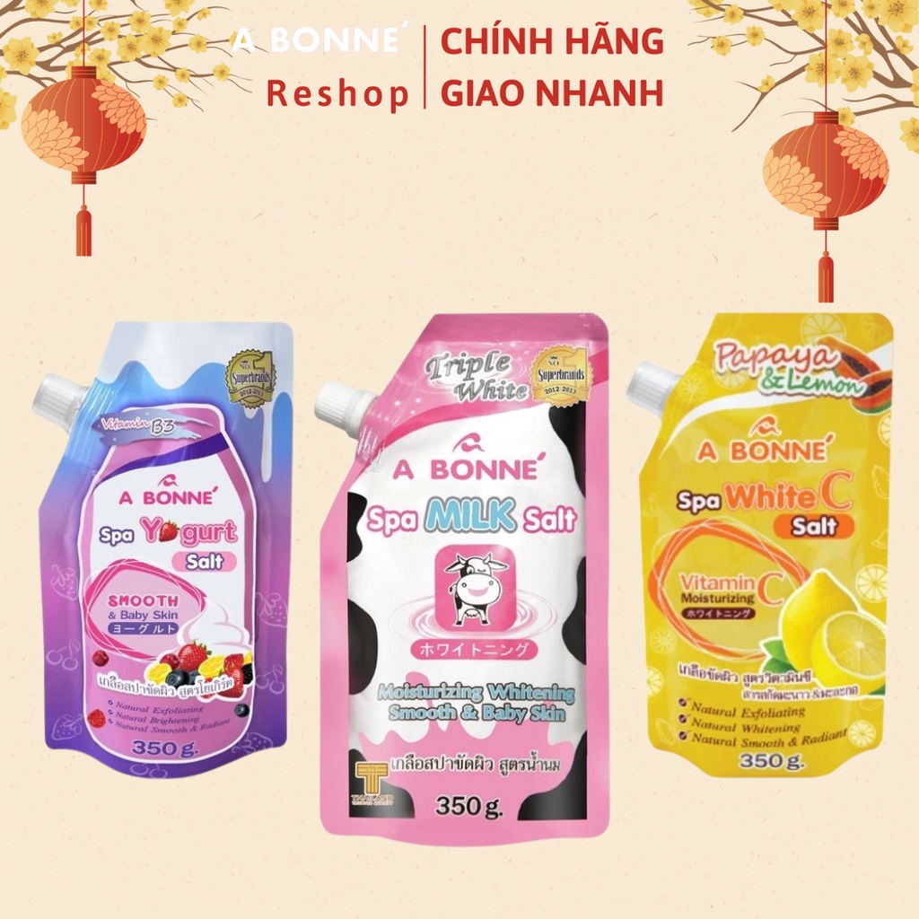 Muối tắm sữa bò tẩy tế bào chết A Bonne Spa Milk Salt 350g | BigBuy360 - bigbuy360.vn