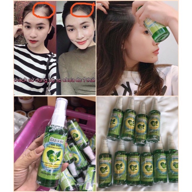 Tinh Dầu Thảo Mộc Bưởi + Chanh Kích Thích Mọc Tóc, Trị Rụng Tóc 85ml x 2 - Thái Lan