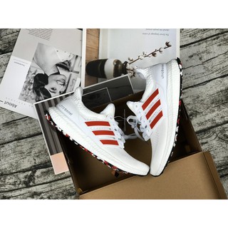 Giày Sneaker Thể Thao Ultra Boost 4.0 Trắng Đỏ