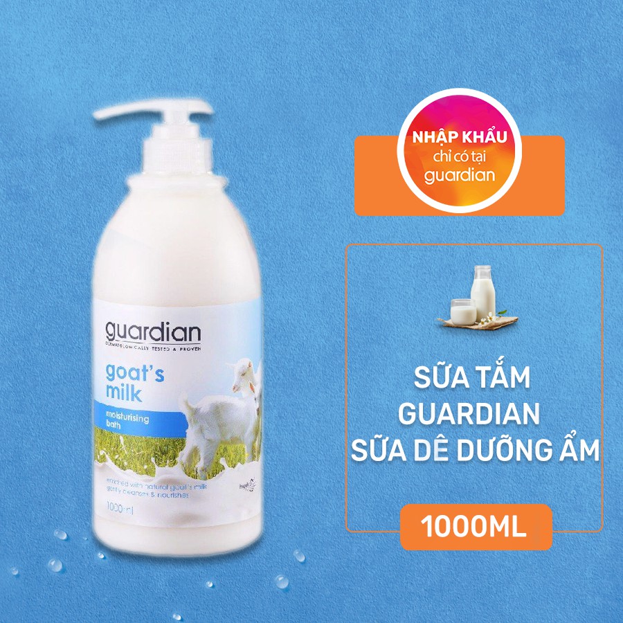 Sữa Tắm Guardian Sữa Dê Dưỡng Ẩm 1000ML