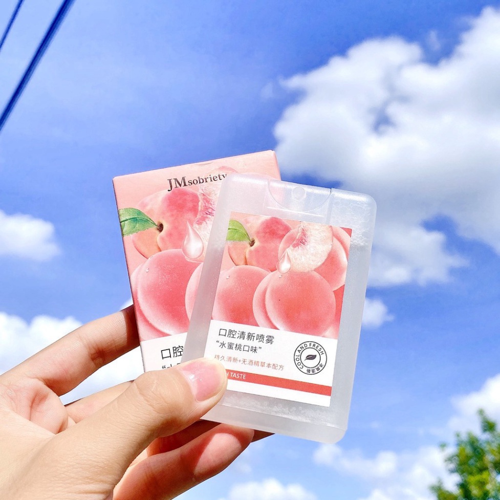 Xịt thơm miệng hương đào và bạc hà Xịt thơm miệng kháng khuẩn thơm mát DANA