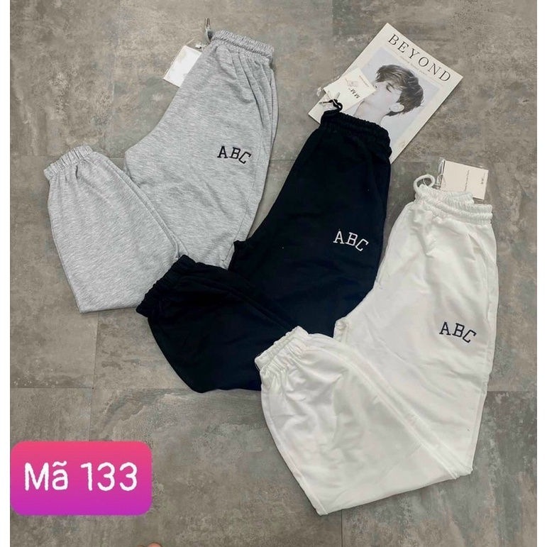 Quần jogger nữ cạp chun bo gấu, Quần nữ chất liệu da cá cao cấp, Phong cách trẻ trung năng động kiểu dáng thời trang