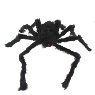1Pcs Halloween Horrible Big Black Furry Fake Spider Size 30cm,50cm,75cm Creep Trick Or Treat Halloween Decoration