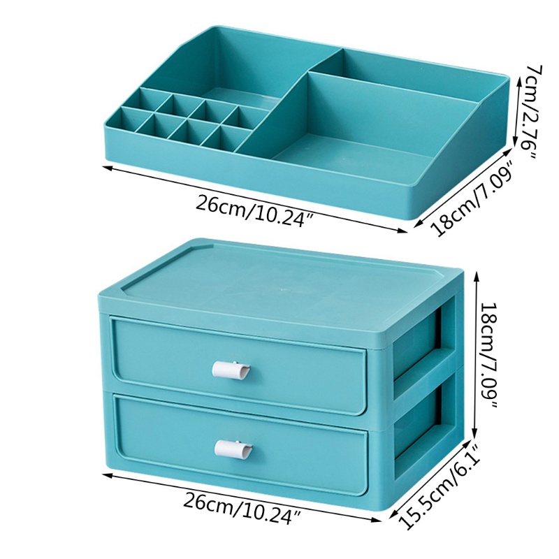 Hộp Đựng Mỹ Phẩm 2 Tầng Tiện Lợi