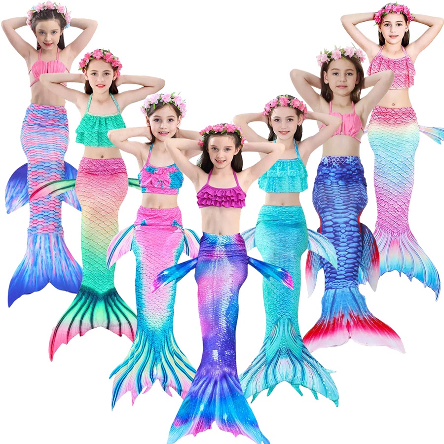 Đồ bơi bikini cho bé gái nàng tiên cá Chất lượng