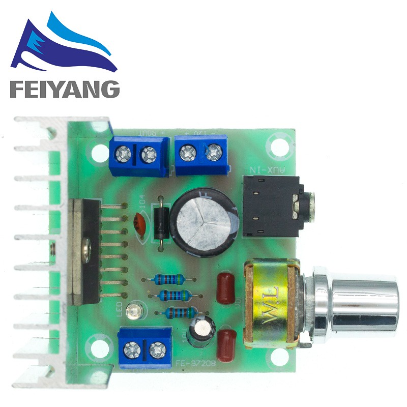 Bảng Mạch Khuếch Đại Âm Thanh Kỹ Thuật Số Kênh Kép TDA7297 AC/DC 12V 2x15W 15W+15W