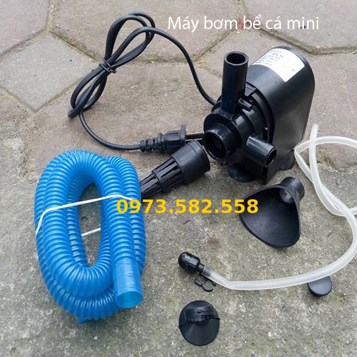 Máy Bơm Nước Bể Cá, Hồ Cá 3 Trong 1 RS 1680F Công suất 25W đẩy cao 1.3m