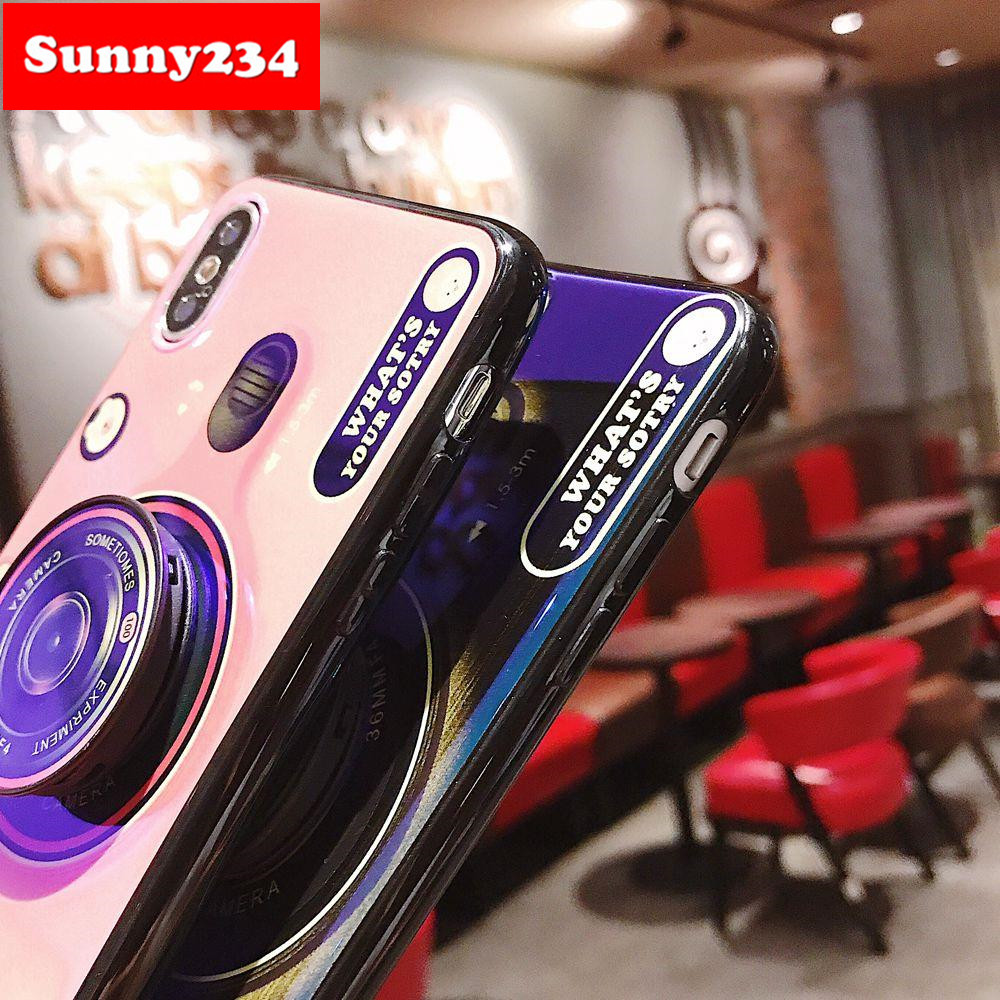 Case + Phone Holder Soft Case Samsung A32 A52 S21 Plus Ultra S20 FE M51 Note 20 Ultra M01 A02S A12 Case