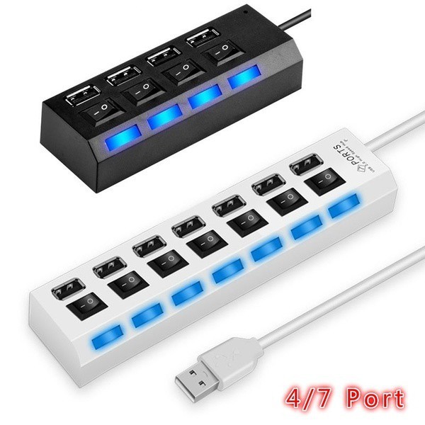 Bộ sạc đa cổng 2.0 và cổng 4 cổng USB-HUB