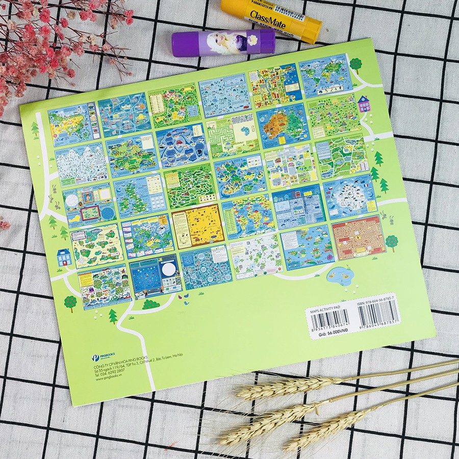 Sách - Cuốn Sách Khổng Lồ Về Trò Chơi Tư Duy - Maps Activity Pad - Dành Cho Bé Từ 5+