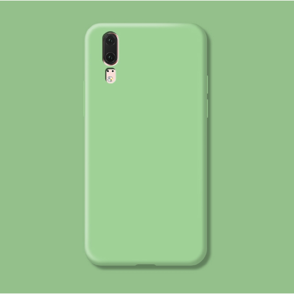 Ốp Lưng Silicone Chống Sốc Màu Trơn Cho Huawei P20