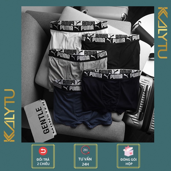 Quần lót nam boxer thun lạnh cotton cao cấp co giãn 4 chiều, quần sịp đùi nam thông hơi kháng khuẩn - KALYTU.