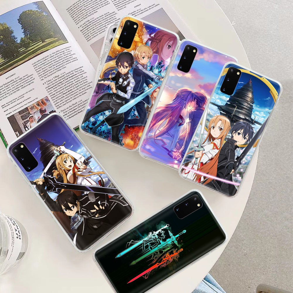 Ốp Lưng Tpu Mềm In Hình Sword Art Online Cho Samsung Galaxy Note 8 9 10 Lite 20 Ultra A5 Plus Yu87